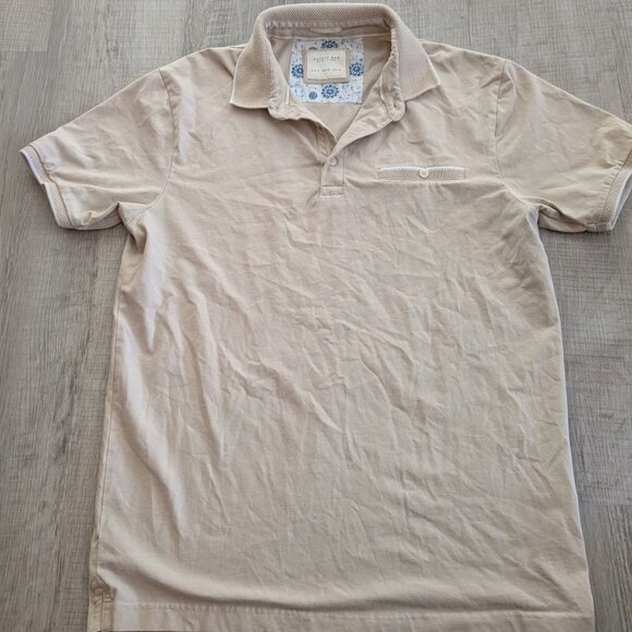 Cactus Man Other - Cactus Man Polo Shirt Men's Small Tan Short Sleeve Shirt Performance